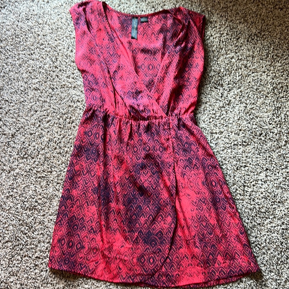 Red navy dress sz medium